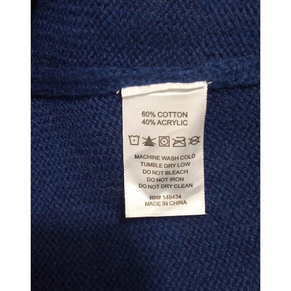 Ted Lasso Coach AFC Richmond Sweater Halloween Costume Cosplay Blue Size Large - Picture 10 of 10